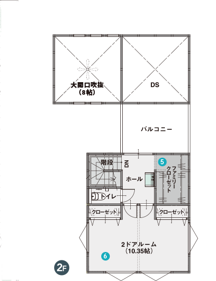 間取り図 2F